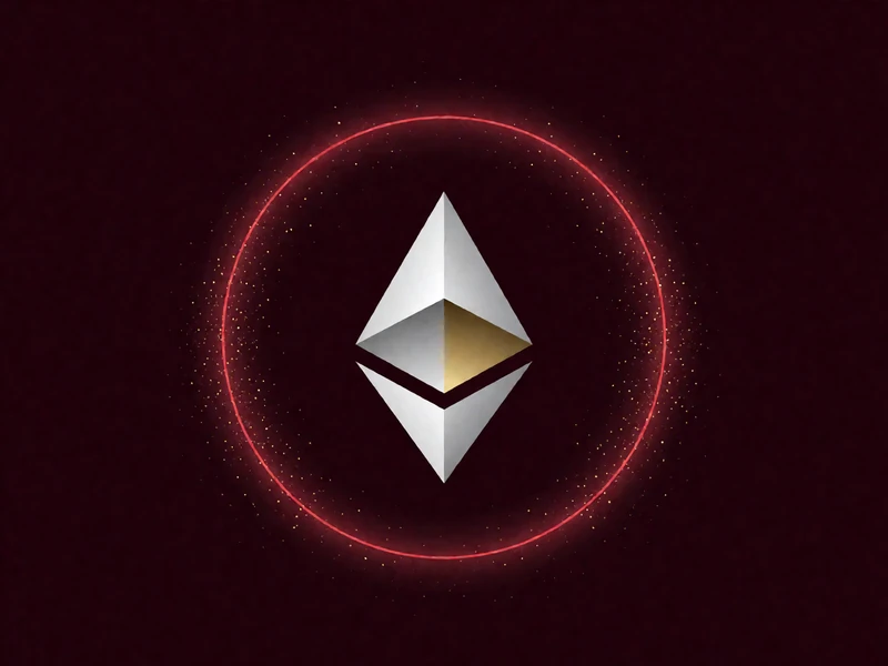 Ethereum-Kristall in Silber und Gold auf dunkelbordeauxfarbenem Grund - Krypto-Zahlung im Casina Casino